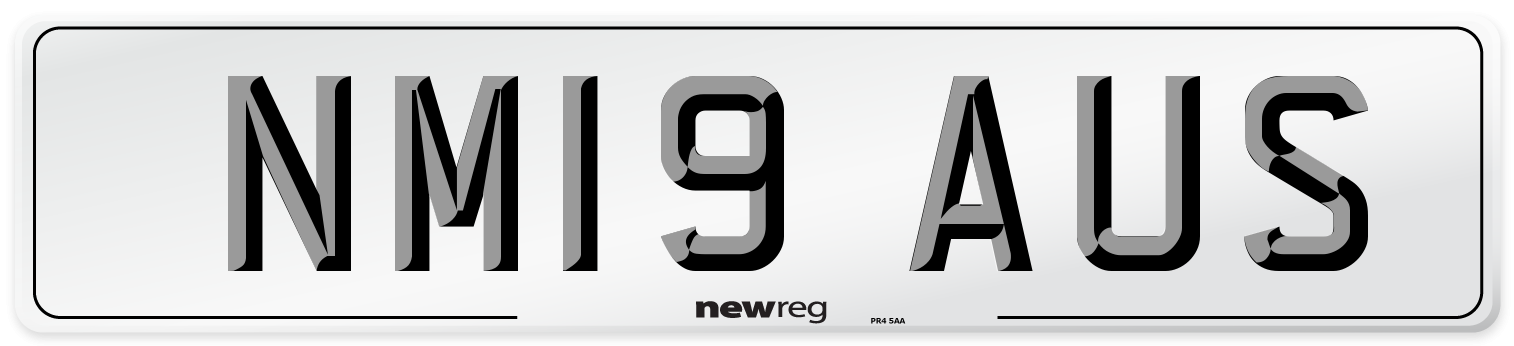 NM19 AUS Number Plate from New Reg